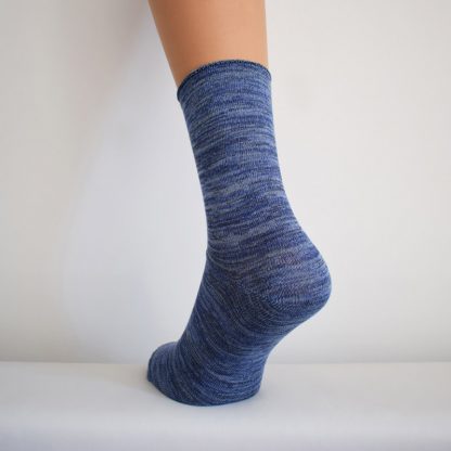 Moške nogavice brez elastike Slovenske nogavice Barva modra 2