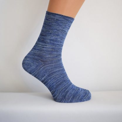 Moške nogavice brez elastike Slovenske nogavice Barva modra 4