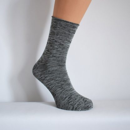 Nogavice brez elastike - Nogavice za diabetike - Slovenske nogavice - Barva siva 4
